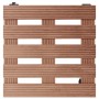 Ständer mit Rädern für Pflanzen 4 Stück braun WPC 30x30x7,5 cm von vidaXL, Topfständer - Ref: Foro24-3143927, Preis: 71,34 €,...