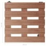 Ständer mit Rädern für Pflanzen 4 Stück braun WPC 30x30x7,5 cm von vidaXL, Topfständer - Ref: Foro24-3143927, Preis: 70,87 €,...