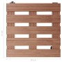 Ständer mit Rädern für Pflanzen 4 Stück braun WPC 30x30x7,5 cm von vidaXL, Topfständer - Ref: Foro24-3143927, Preis: 71,34 €,...