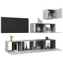Set Wohnzimmermöbel 4 Stück Holzwerkstoff Beton grau von vidaXL, TV-Möbel - Ref: Foro24-3079156, Preis: 123,37 €, Rabatt: %