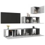 Set Wohnzimmermöbel 4 Stück Holzwerkstoff Beton grau von vidaXL, TV-Möbel - Ref: Foro24-3079156, Preis: 131,68 €, Rabatt: %