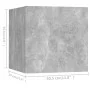 Set Wohnzimmermöbel 4 Stück Holzwerkstoff Beton grau von vidaXL, TV-Möbel - Ref: Foro24-3079156, Preis: 123,37 €, Rabatt: %