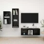 3-teiliges TV-Möbelset Sperrholz glänzend schwarz von vidaXL, TV-Möbel - Ref: Foro24-3079734, Preis: 135,28 €, Rabatt: %