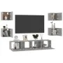 Living room furniture set 6 pieces concrete gray engineered wood by vidaXL, TV Furniture - Ref: Foro24-3079082, Price: 149,92...