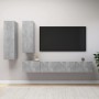 TV-Wohnzimmermöbel-Set, 4-teilig, Betongrau, Holzwerkstoff von vidaXL, TV-Möbel - Ref: Foro24-3079153, Preis: 197,67 €, Rabat...
