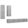 Set muebles de salón TV 4 pzas madera ingeniería gris hormigón de vidaXL, Muebles TV - Ref: Foro24-3079153, Precio: 202,23 €,...
