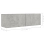 TV-Wohnzimmermöbel-Set, 4-teilig, Betongrau, Holzwerkstoff von vidaXL, TV-Möbel - Ref: Foro24-3079153, Preis: 197,67 €, Rabat...