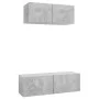 Wohnzimmermöbel-Set 2-teilig betongraues Holzwerkstoff von vidaXL, TV-Möbel - Ref: Foro24-3079122, Preis: 84,81 €, Rabatt: %