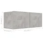 Wohnzimmermöbel-Set 2-teilig betongraues Holzwerkstoff von vidaXL, TV-Möbel - Ref: Foro24-3079122, Preis: 84,81 €, Rabatt: %