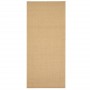 Alfombra de sisal natural 66x150 cm