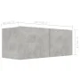 Wohnzimmermöbel-Set 6-teilig betongraues Holzwerkstoff von vidaXL, TV-Möbel - Ref: Foro24-3079148, Preis: 262,62 €, Rabatt: %