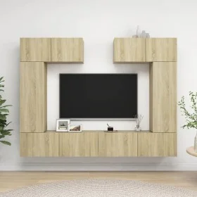Set muebles de salón TV 6 pzas madera ingeniería roble Sonoma de vidaXL, Muebles TV - Ref: Foro24-3079014, Precio: 253,04 €, ...