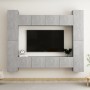8-teiliges Wohnzimmermöbel-Set aus Holzwerkstoff Beton grau von vidaXL, TV-Möbel - Ref: Foro24-3079070, Preis: 387,71 €, Raba...
