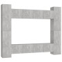 8-teiliges Wohnzimmermöbel-Set aus Holzwerkstoff Beton grau von vidaXL, TV-Möbel - Ref: Foro24-3079070, Preis: 387,71 €, Raba...