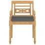 4-teiliges Gartenmöbel-Set und Kissen aus massivem Teakholz von vidaXL, Gartensets - Ref: Foro24-3087053, Preis: 557,22 €, Ra...