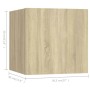 TV-Möbelset 8-teilig Sonoma-Eichensperrholz von vidaXL, TV-Möbel - Ref: Foro24-3079040, Preis: 331,77 €, Rabatt: %