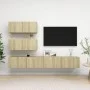 Juego de muebles de salón 4 piezas roble Sonoma de vidaXL, Muebles TV - Ref: Foro24-3079026, Precio: 170,32 €, Descuento: %