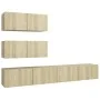 Juego de muebles de salón 4 piezas roble Sonoma de vidaXL, Muebles TV - Ref: Foro24-3079026, Precio: 170,32 €, Descuento: %