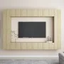 Living room TV furniture set 8 pieces engineered wood Sonoma oak by vidaXL, TV Furniture - Ref: Foro24-3078985, Price: 372,70...