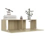 Wohnzimmer-TV-Möbelset 8-teilig aus Holzwerkstoff Sonoma-Eiche von vidaXL, TV-Möbel - Ref: Foro24-3078985, Preis: 372,70 €, R...