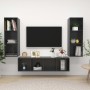 Wohnzimmermöbel, 3-teilig, graues Holzwerkstoff mit Glanz von vidaXL, TV-Möbel - Ref: Foro24-3079753, Preis: 159,43 €, Rabatt: %