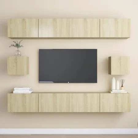 Juego de muebles de salón 6 piezas roble Sonoma de vidaXL, Muebles TV - Ref: Foro24-3078999, Precio: 208,02 €, Descuento: %