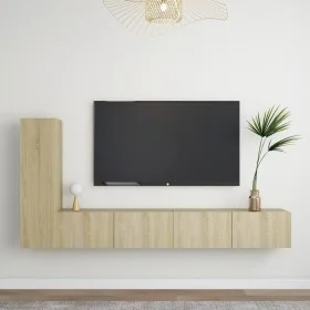 3-piece living room furniture set Sonoma oak by vidaXL, TV Furniture - Ref: Foro24-3078990, Price: 137,01 €, Discount: %