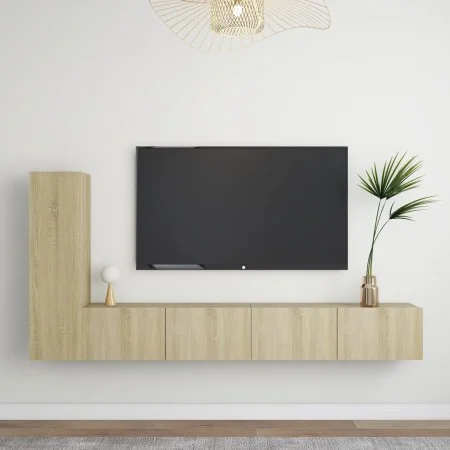 3-piece living room furniture set Sonoma oak by vidaXL, TV Furniture - Ref: Foro24-3078990, Price: 137,12 €, Discount: %