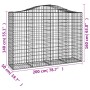 Gabionenkörbe 9 Stk. Bogenform Eisen 200x50x140/160 cm von vidaXL, Töpfe und Pflanzgefäße - Ref: Foro24-3145689, Preis: 1,00 ...