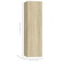 3-piece living room furniture set Sonoma oak by vidaXL, TV Furniture - Ref: Foro24-3078990, Price: 137,12 €, Discount: %