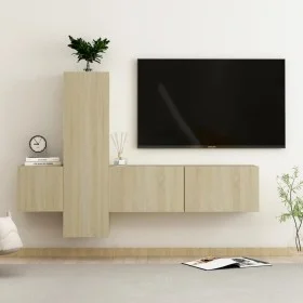 Juego de muebles de salón 3 piezas roble Sonoma de vidaXL, Muebles TV - Ref: Foro24-3078971, Precio: 116,44 €, Descuento: %