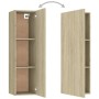 3-teiliges Wohnzimmermöbel-Set aus Sonoma-Eiche von vidaXL, TV-Möbel - Ref: Foro24-3078971, Preis: 114,68 €, Rabatt: %