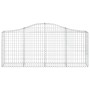 Gabionenkörbe 3 Stück Bogenform Eisen 200x30x80/100 cm von vidaXL, Töpfe und Pflanzgefäße - Ref: Foro24-3145410, Preis: 209,8...