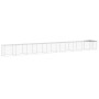 Gallinero con techo acero galvanizado gris claro 1003x98x90 cm