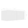 3-teiliges Holzwerkstoff-Wohnzimmer TV-Möbelset weiß von vidaXL, TV-Möbel - Ref: Foro24-3078654, Preis: 123,52 €, Rabatt: %