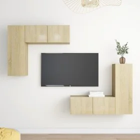 Juego de muebles de salón 4 piezas roble Sonoma de vidaXL, Muebles TV - Ref: Foro24-3079004, Precio: 171,12 €, Descuento: %