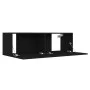3-teiliges TV-Wohnzimmermöbelset aus schwarzem Holzwerkstoff von vidaXL, TV-Möbel - Ref: Foro24-3078761, Preis: 153,20 €, Rab...