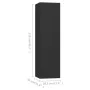 Set de muebles de salón TV 3 pzas madera de ingeniería negro de vidaXL, Muebles TV - Ref: Foro24-3078761, Precio: 153,20 €, D...