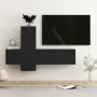 3-piece black engineered wood TV living room furniture set by vidaXL, TV Furniture - Ref: Foro24-3078759, Price: 115,46 €, Di...