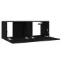 3-piece black engineered wood TV living room furniture set by vidaXL, TV Furniture - Ref: Foro24-3078759, Price: 115,46 €, Di...
