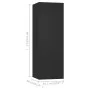 Set de muebles de salón TV 3 piezas madera ingeniería negro de vidaXL, Muebles TV - Ref: Foro24-3078759, Precio: 115,46 €, De...
