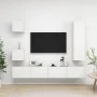 5-teiliges TV-Wohnzimmermöbelset aus weißem Holzwerkstoff von vidaXL, TV-Möbel - Ref: Foro24-3078697, Preis: 209,90 €, Rabatt: %