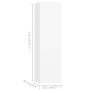 5-teiliges TV-Wohnzimmermöbelset aus weißem Holzwerkstoff von vidaXL, TV-Möbel - Ref: Foro24-3078697, Preis: 203,62 €, Rabatt: %