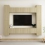 Set de muebles salón TV 8 pzas madera ingeniería roble Sonoma de vidaXL, Muebles TV - Ref: Foro24-3078965, Precio: 384,78 €, ...