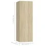8 Stück Holzwerkstoff TV Wohnzimmer Möbel Set Sonoma Eiche von vidaXL, TV-Möbel - Ref: Foro24-3078965, Preis: 392,21 €, Rabat...