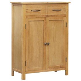 Mueble zapatero de madera maciza de roble 76x37x105 cm Mueble zapatero de madera maciza de roble 76x37x105 cm