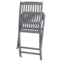Klappbare Gartenstühle 8-teilig und Kissen aus massivem Akazienholz von vidaXL, Gartenstühle - Ref: Foro24-3078305, Preis: 40...