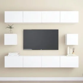 Wohnzimmermöbel-Set TV 6-teilig aus weißem Ingenieurholz von vidaXL, TV-Möbel - Ref: Foro24-3078684, Preis: 281,75 €, Rabatt: %