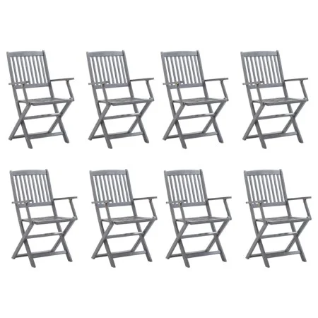Klappbare Gartenstühle 8 Einheiten massives Akazienholz von vidaXL, Gartenstühle - Ref: Foro24-3078261, Preis: 325,53 €, Raba...