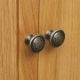 Mueble zapatero de madera maciza de roble 76x37x105 cm